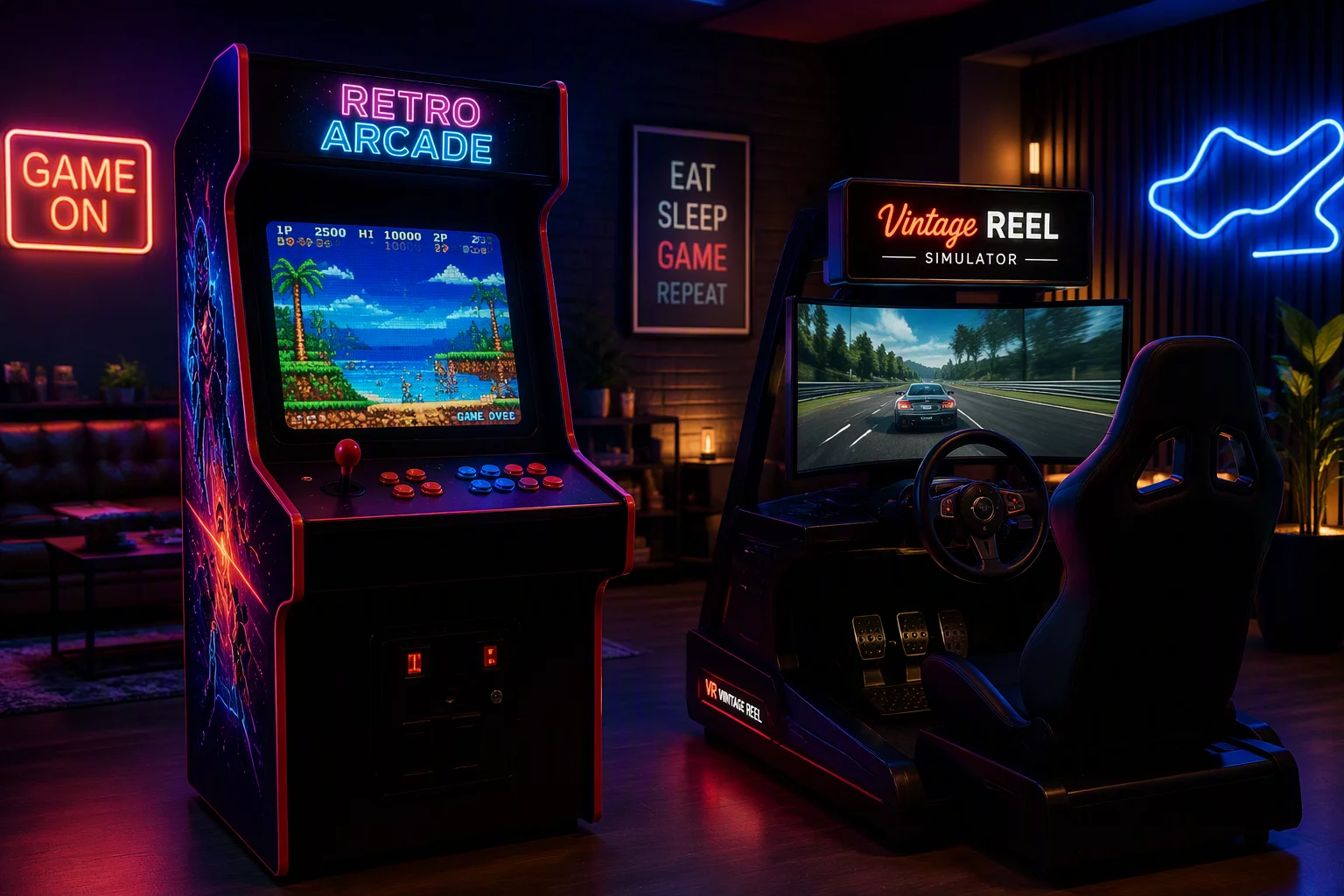 Un classico distributore arcade in stile vintage